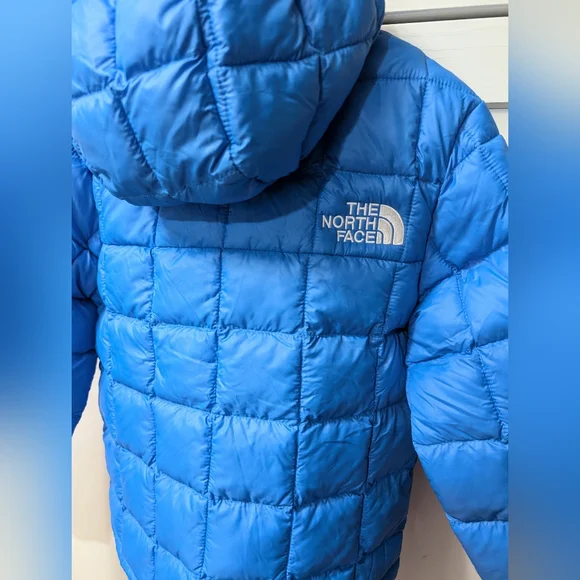 THE NORTH FACE, Boys' ThermoBall™ Hooded Jacket, Optic Blue, Size Extra Small/6. - Picture 6 of 11